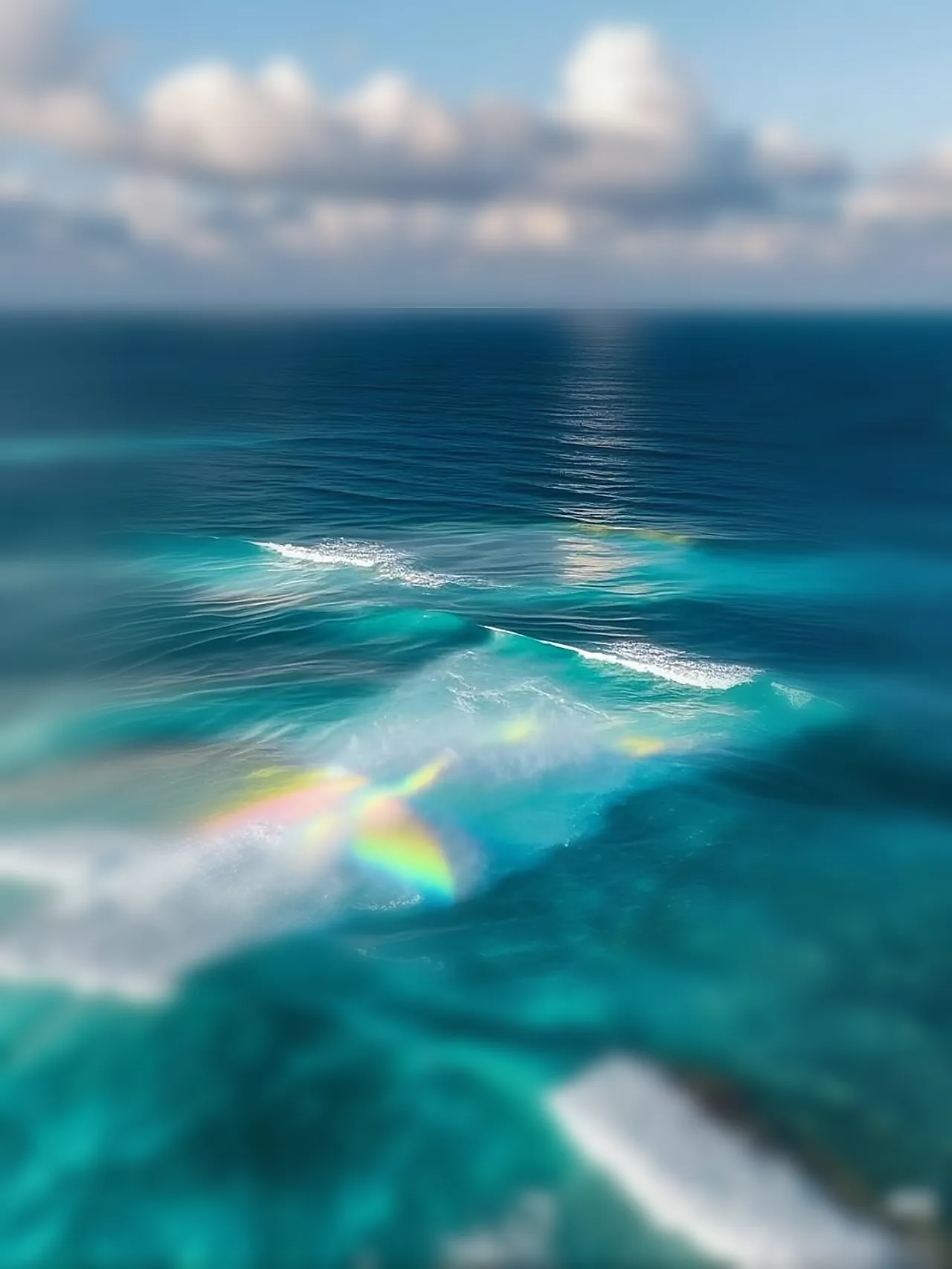 海面のクローズアップ